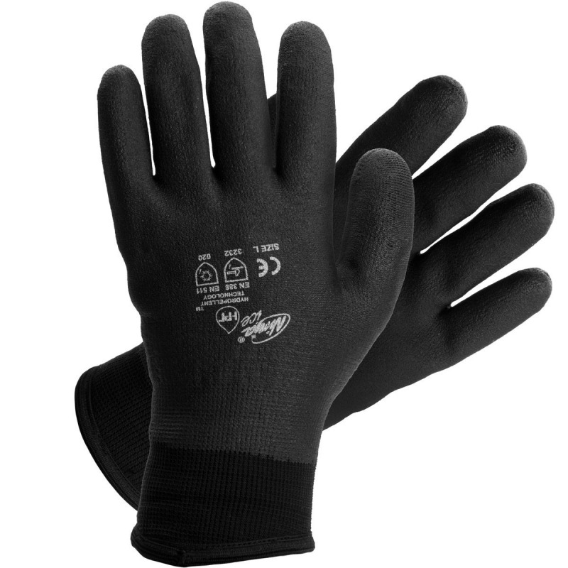 Gants de manutention NINJA chauffeur hiver fourrés noirs Ninja NI00